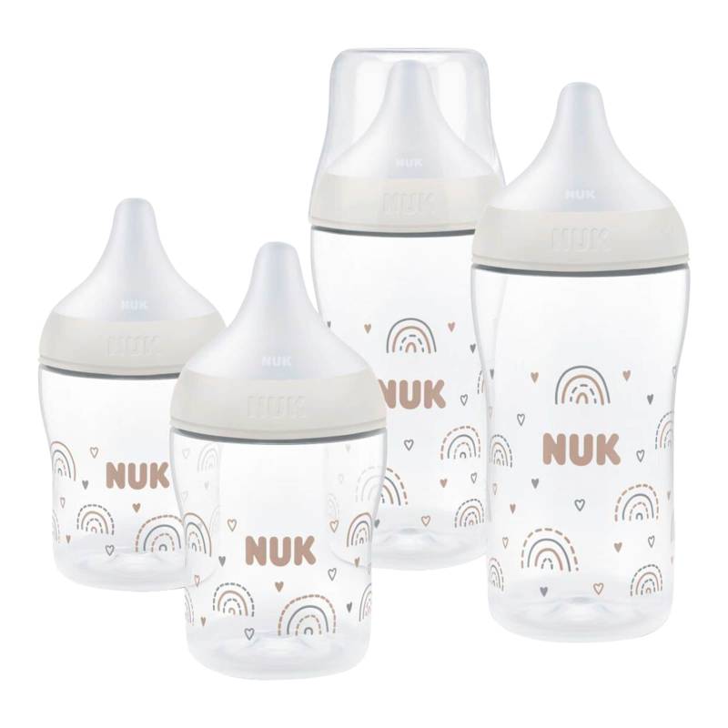 Nuk 4-tlg. Babyflaschen-Set Perfect Match, 0-6M Nuk 4-tlg. Babyflaschen-Set Perfect Match, 0-6M von NUK
