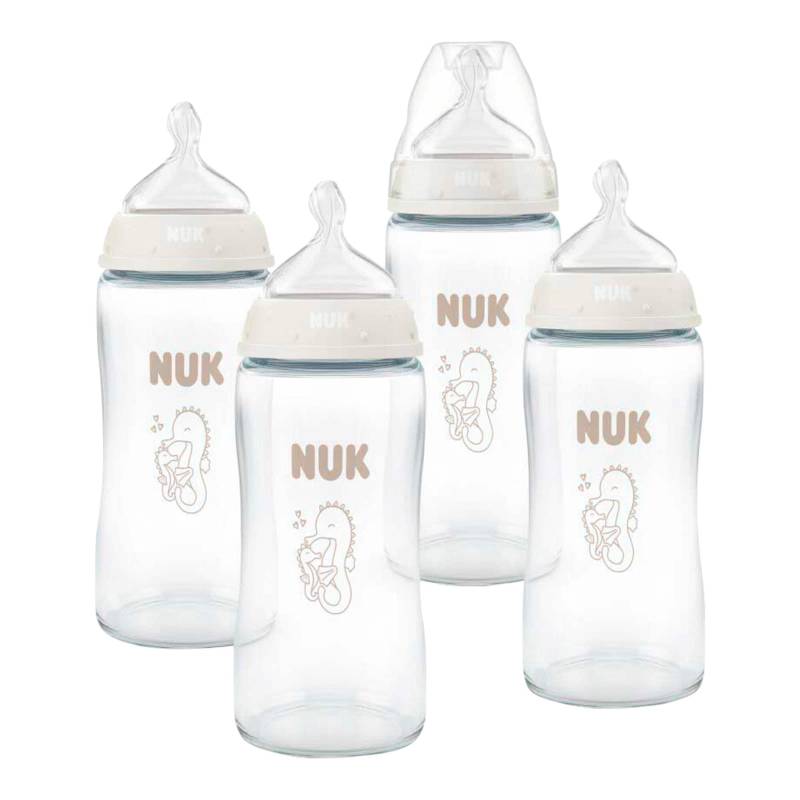 Nuk 4er-Set Babyflaschen First Choice aus Glas, 240ml Nuk 4er-Set Babyflaschen First Choice aus Glas, 240ml von NUK