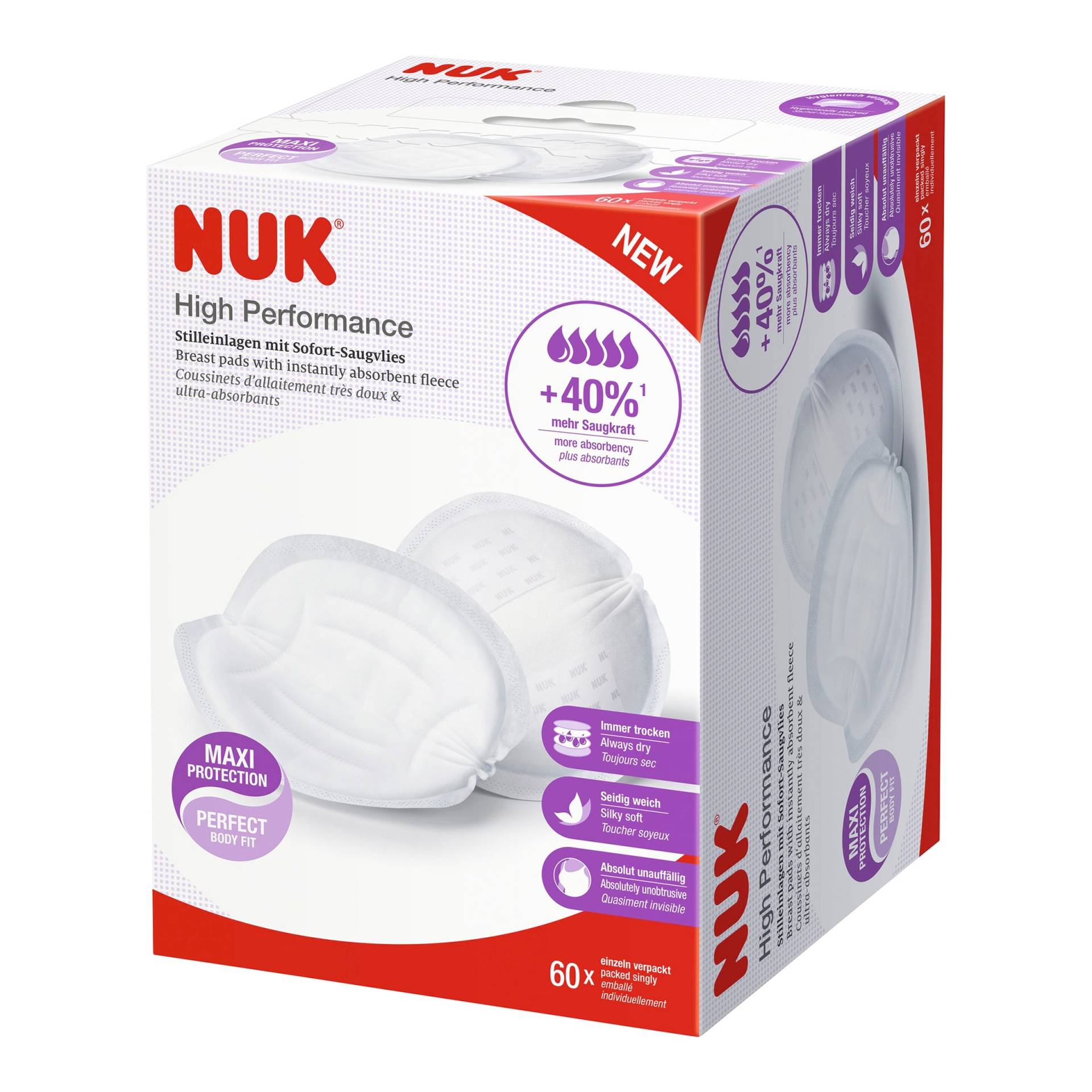 Nuk 60er-Pack Stilleinlage High Performance Nuk 60er-Pack Stilleinlage High Performance von NUK