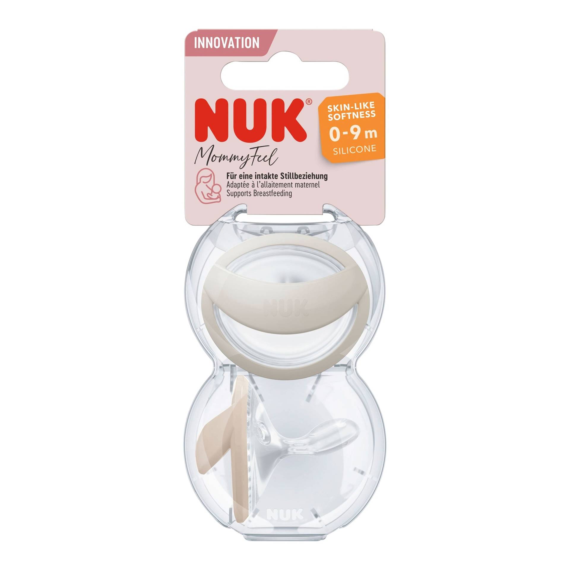 Nuk 2er-Pack Schnuller MommyFeel Silikon 0-9M von NUK