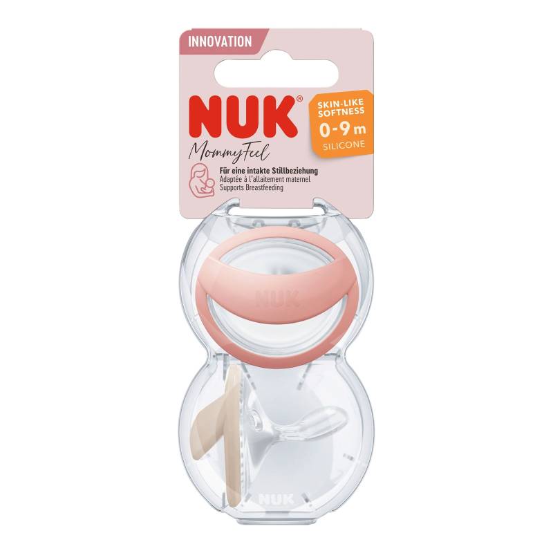 Nuk 2er-Pack Schnuller MommyFeel Silikon 0-9M von NUK