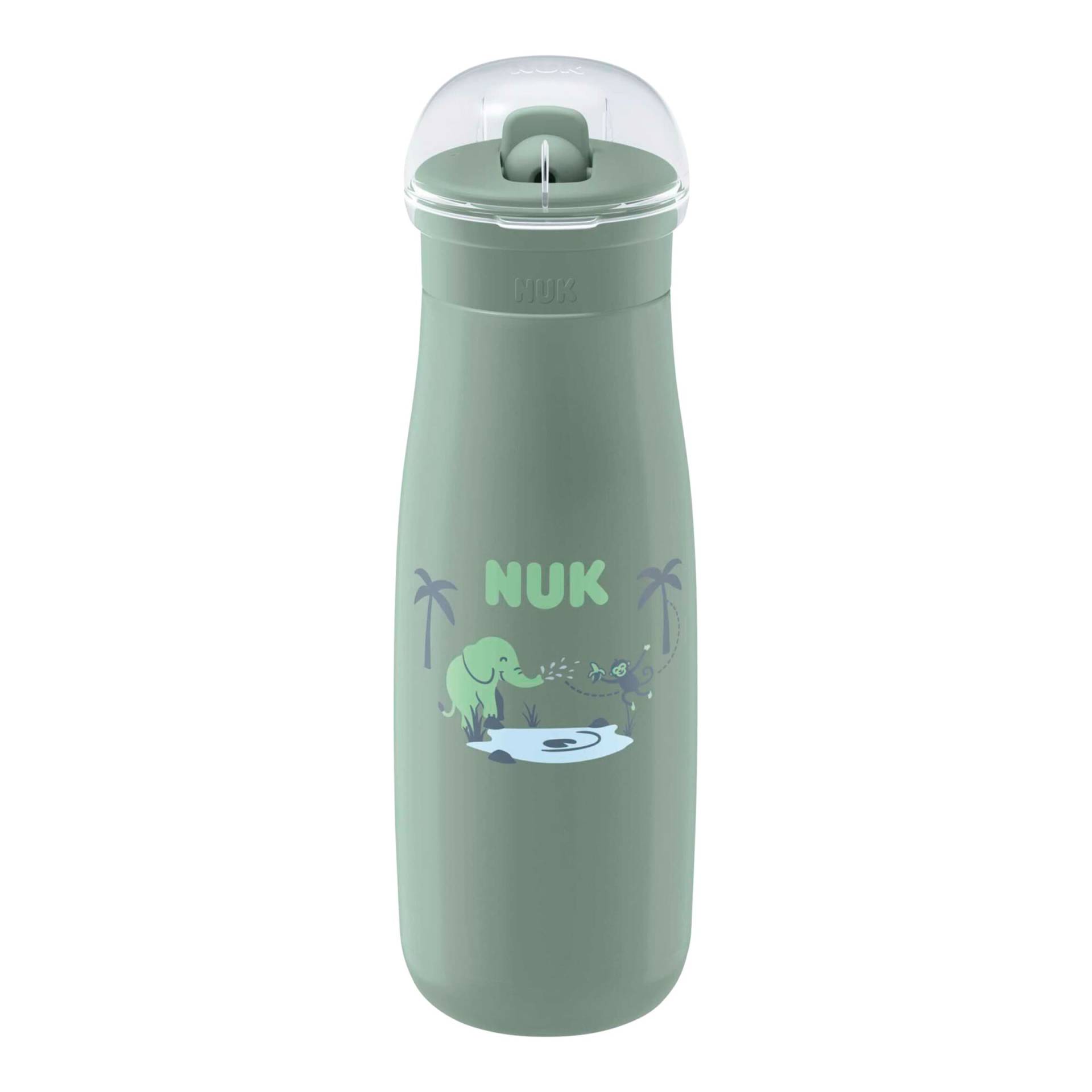 Nuk Trinkflasche mit Flip-Strohhalm First Choice, 450ml Nuk Trinkflasche mit Flip-Strohhalm First Choice, 450ml von NUK