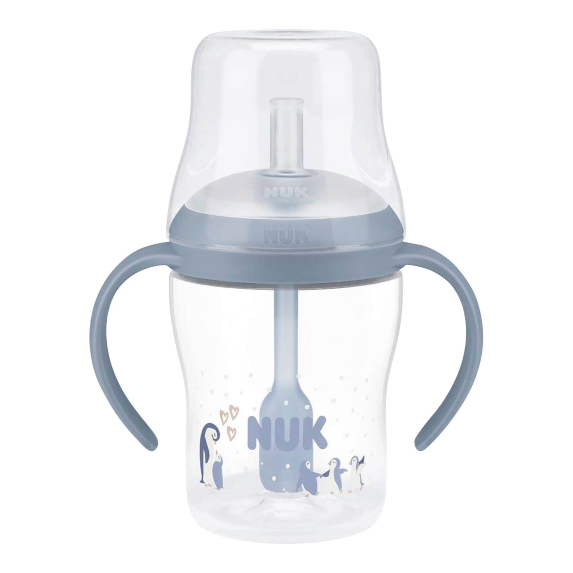 Nuk Trinklernflasche mit Strohhalm Perfect Match, 150ml Nuk Trinklernflasche mit Strohhalm Perfect Match, 150ml von NUK
