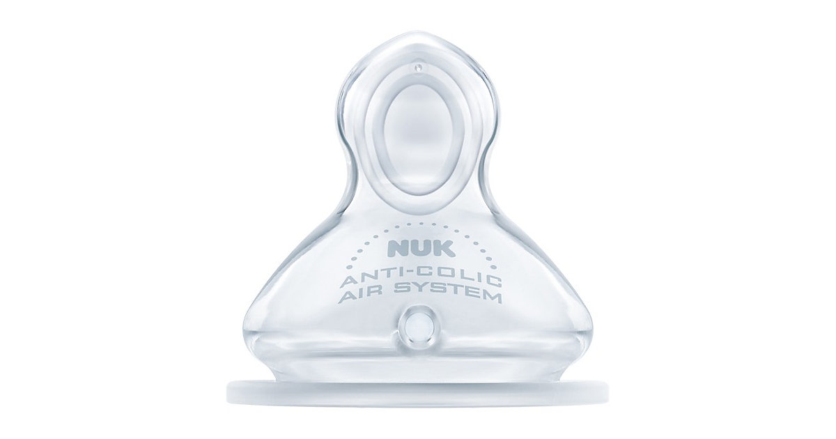 NUK First Choice+ Anti-Colic-Trinksauger Silikon, kiefergerechte NUK Form, Größe 1 (0-6 Monate) S Tee, 2 Stück Kinder NUK First Choice+ Anti-Colic-Trinksauger Silikon, kiefergerechte NUK Form, Größe 1 (0-6 Monate) S Tee, 2 Stück Kinder von NUK