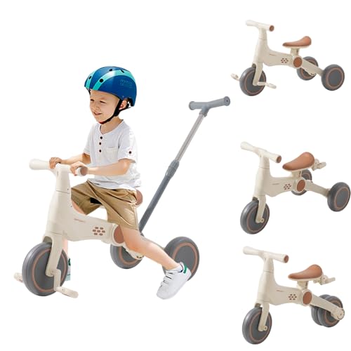 Kinder Laufrad ab 1 Jahr,Kinderdreirad mit Schubstange,Musik und Licht,Kinder Laufrad ab 1 Jahr, mit verstellbarem Schiebegriff und abnehmbaren Pedalen für Kinder ab 12 Monaten Kinder Laufrad ab 1 Jahr,Kinderdreirad mit Schubstange,Musik und Licht,Kinder Laufrad ab 1 Jahr, mit verstellbarem Schiebegriff und abnehmbaren Pedalen für Kinder ab 12 Monaten von NUKied