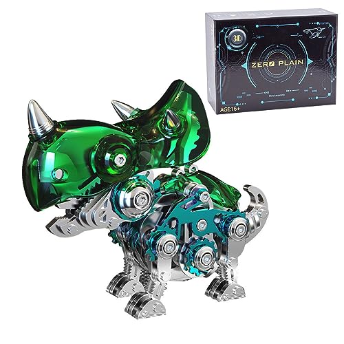 3D Metall Puzzle Dinosaurier Modellbausatz für Erwachsene, 160 Teile Steampunk Mechanische 3D Mechanical Puzzle DIY Montage-Kit Schreibtisch Ornament Kit Handwerk Spielzeug von NULA