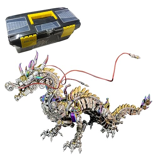 3D Metall Puzzle Drache Modellbausatz für Erwachsene, 2030+ Teile Steampunk Mechanische 3D Mechanical Puzzle DIY Montage-Kit Schreibtisch Ornament Kit Handwerk Spielzeug von NULA