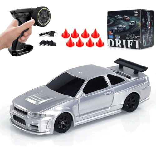 NULA 1/43 Mini RC Drift Car, 15 Km/h 2,4 GHz 4WD Ferngesteuert Auto Elektrisches Sport Renn-Driftauto mit LED-Leuchten, Hochgeschwindigkeits Fahrzeug mit für Erwachsene – RTR-Version NULA 1/43 Mini RC Drift Car, 15 Km/h 2,4 GHz 4WD Ferngesteuert Auto Elektrisches Sport Renn-Driftauto mit LED-Leuchten, Hochgeschwindigkeits Fahrzeug mit für Erwachsene – RTR-Version von NULA