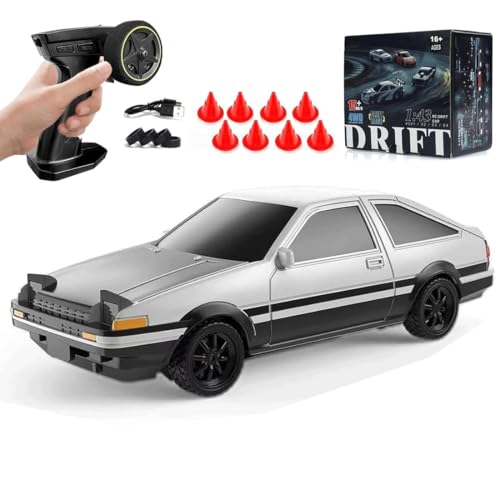 NULA 1/43 Mini RC Drift Car, 15 Km/h 2,4 GHz 4WD Ferngesteuert Auto Elektrisches Sport Renn-Driftauto mit LED-Leuchten, Hochgeschwindigkeits Fahrzeug mit für Erwachsene – RTR-Version NULA 1/43 Mini RC Drift Car, 15 Km/h 2,4 GHz 4WD Ferngesteuert Auto Elektrisches Sport Renn-Driftauto mit LED-Leuchten, Hochgeschwindigkeits Fahrzeug mit für Erwachsene – RTR-Version von NULA