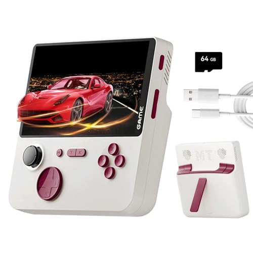 NULA E5 Retro Handheld Spielkonsole mit 15.000 Spielen/64G TF-Karte Linux System Support 13 Simulatoren 5-Zoll-IPS-HD-Bildschirm Tragbare Pocket Arcade Videospielkonsole von NULA
