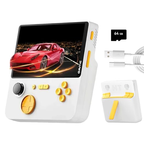 NULA E5 Retro Handheld Spielkonsole mit 15.000 Spielen/64G TF-Karte Linux System Support 13 Simulatoren 5-Zoll-IPS-HD-Bildschirm Tragbare Pocket Arcade Videospielkonsole von NULA