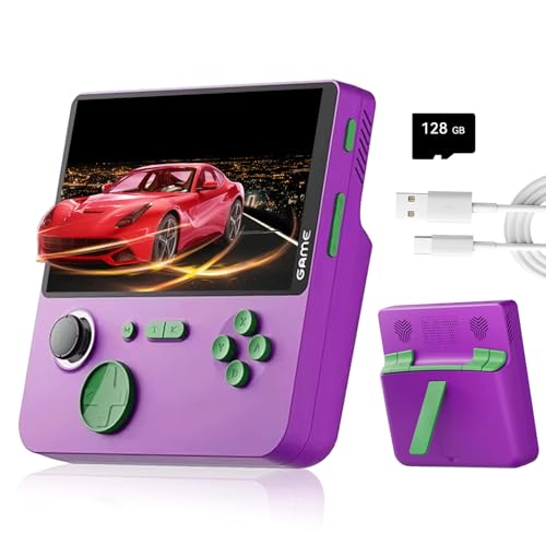 NULA E5 Retro Handheld Spielkonsole mit 20.000 Spielen/128G TF-Karte Linux System Support 13 Simulatoren 5-Zoll-IPS-HD-Bildschirm Tragbare Pocket Arcade Videospielkonsole von NULA
