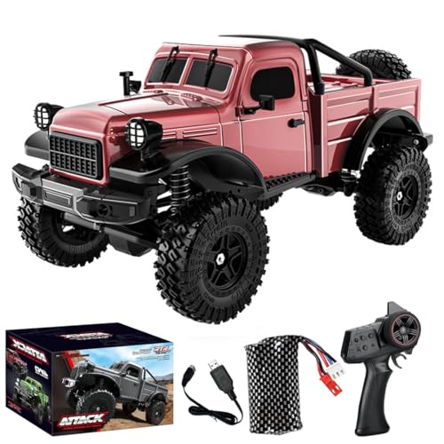 NULA Ferngesteuertes Auto 4WD RC Auto mit LED Licht, 1:18 12 km/h RC Hobby Offroad All-Terrain Crawler Truck Rennwagen Geländewagen RTR RC Buggy Spielzeug LKW für Erwachsene -C8813 NULA Ferngesteuertes Auto 4WD RC Auto mit LED Licht, 1:18 12 km/h RC Hobby Offroad All-Terrain Crawler Truck Rennwagen Geländewagen RTR RC Buggy Spielzeug LKW für Erwachsene -C8813 von NULA