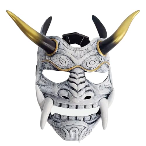 NULA Japanische Samurai Hannya Maske - Ghost Warrior Oni Kostüm für Halloween, Cosplay Punk Requisiten NULA Japanische Samurai Hannya Maske - Ghost Warrior Oni Kostüm für Halloween, Cosplay Punk Requisiten von NULA
