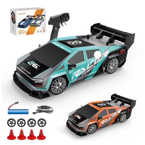 NULA Mini RC Drift Auto 1/24, 4WD Ferngesteuerte Autos Hochgeschwindigkeits Rennsportwagen mit 30 Km/h 2,4 GHz Elektrischer Fahrzeug mit LED-Beleuchtung für Erwachsene -3 Akku NULA Mini RC Drift Auto 1/24, 4WD Ferngesteuerte Autos Hochgeschwindigkeits Rennsportwagen mit 30 Km/h 2,4 GHz Elektrischer Fahrzeug mit LED-Beleuchtung für Erwachsene -3 Akku von NULA