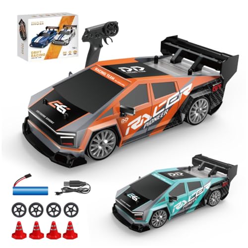 NULA Mini RC Drift Auto 1/24, 4WD Ferngesteuerte Autos Hochgeschwindigkeits Rennsportwagen mit 30 Km/h 2,4 GHz Elektrischer Fahrzeug mit LED-Beleuchtung für Erwachsene -3 Akku NULA Mini RC Drift Auto 1/24, 4WD Ferngesteuerte Autos Hochgeschwindigkeits Rennsportwagen mit 30 Km/h 2,4 GHz Elektrischer Fahrzeug mit LED-Beleuchtung für Erwachsene -3 Akku von NULA
