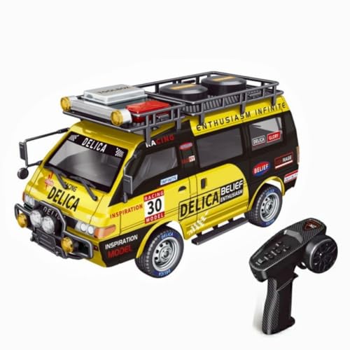 NULA RC Auto Kombiwagen 1:24 für Delica, 4WD 2,4-GHz-Ferngesteuertes Auto Geländewagen Simulations Modell in Originalgröße mit LED-Leuchten für Erwachsene NULA RC Auto Kombiwagen 1:24 für Delica, 4WD 2,4-GHz-Ferngesteuertes Auto Geländewagen Simulations Modell in Originalgröße mit LED-Leuchten für Erwachsene von NULA