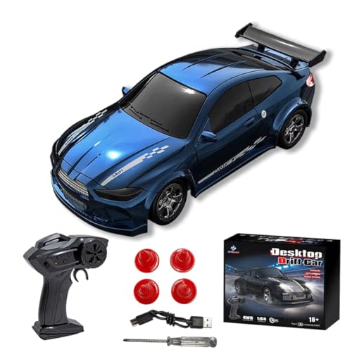 NULA RC Drift Auto im Maßstab 1:64, Hochgeschwindigkeits 4WD Mini Vollproportional RTR 2,4-GHz Fernbedienungsauto Sportfahrzeugmodell, Hobby-Desktop Geschenk für Erwachsene NULA RC Drift Auto im Maßstab 1:64, Hochgeschwindigkeits 4WD Mini Vollproportional RTR 2,4-GHz Fernbedienungsauto Sportfahrzeugmodell, Hobby-Desktop Geschenk für Erwachsene von NULA