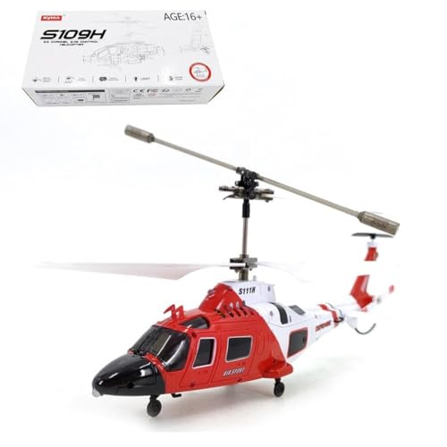 NULA RC Hubschrauber Helicopter für Erwachsene, S111H 2.4G RC Flugzeug 3CH Dual-Prop Gyro Stabilisiertes Flugzeugmodell mit Hellen Nachtnavigationslichtern Spielzeug für Anfänger Kinder (RTF) von NULA