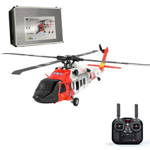 NULA RC Hubschrauber für Erwachsene, F09-S für UH-60 Black Hawk 1/47 2.4G Brushless Motoren Direktantrieb 6CH RC Flugzeuge mit GPS für Helicopter Outdoor Spielzeug für Jungen - RTF Edition von NULA