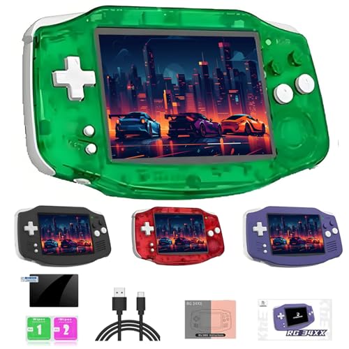 NULA RG 34XX Retro Handheld Spielkonsole, 3,4-Zoll-IPS-Bildschirm (720 X 480) Cortex-A53 Linux System 64-Bit Retro Videospiel Player Handheld Emulator (32 GB/kein Spiel) von NULA