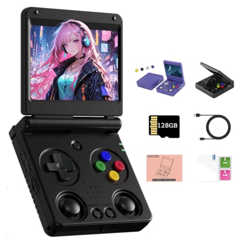 NULA RG 34XXSP Flip Retro Handheld Spielekonsole, mit 64G +128G TF-Karte / 8000+ Klassischen Spielen, 3,4-Zoll-IPS-Bildschirm, Linux 64-Bit Cortex-A53 CPU Videospiel-Player für Erwachsene NULA RG 34XXSP Flip Retro Handheld Spielekonsole, mit 64G +128G TF-Karte / 8000+ Klassischen Spielen, 3,4-Zoll-IPS-Bildschirm, Linux 64-Bit Cortex-A53 CPU Videospiel-Player für Erwachsene von NULA