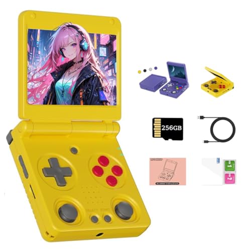 NULA RG 34XXSP Flip Retro Handheld Spielekonsole, mit 64G +256GTF-Karte / 11000+ Klassischen Spielen, 3,4-Zoll-IPS-Bildschirm, Linux 64-Bit Cortex-A53 CPU Videospiel-Player für Erwachsene NULA RG 34XXSP Flip Retro Handheld Spielekonsole, mit 64G +256GTF-Karte / 11000+ Klassischen Spielen, 3,4-Zoll-IPS-Bildschirm, Linux 64-Bit Cortex-A53 CPU Videospiel-Player für Erwachsene von NULA