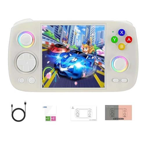 NULA RG Cube Retro Handheld Spielkonsole, 8 +128 G mit RGB-Lichteffekten, 3,95-Zoll-IPS-Bildschirm Android Arcade Unisoc T820-Prozessor Unterstützt Bluetooth WiFi Battle - Keine Spiele von NULA