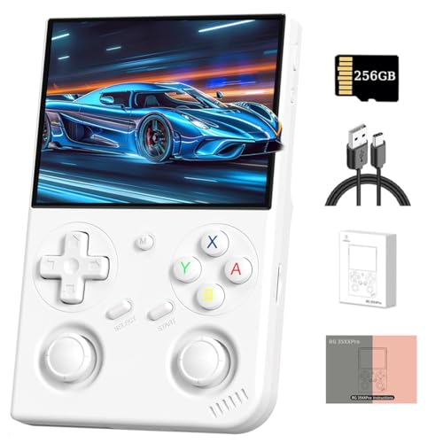 NULA RG35XX Pro Handheld Spielekonsole, mit 256G-TF-Karte Und 11000+ Spiele, Tragbarer Retro Emulator mit 3,5-Zoll-IPS-Bildschirm Linux-System, Arcade Console WiFi Support Spieleplayer NULA RG35XX Pro Handheld Spielekonsole, mit 256G-TF-Karte Und 11000+ Spiele, Tragbarer Retro Emulator mit 3,5-Zoll-IPS-Bildschirm Linux-System, Arcade Console WiFi Support Spieleplayer von NULA