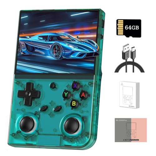 NULA RG35XX Pro Handheld Spielekonsole, mit 64G-TF-Karte Und 5000 Spiele, Tragbarer Retro Emulator mit 3,5-Zoll-IPS-Bildschirm Linux-System, Arcade Console WiFi Support Spieleplayer NULA RG35XX Pro Handheld Spielekonsole, mit 64G-TF-Karte Und 5000 Spiele, Tragbarer Retro Emulator mit 3,5-Zoll-IPS-Bildschirm Linux-System, Arcade Console WiFi Support Spieleplayer von NULA