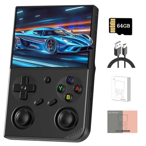 NULA RG35XX Pro Handheld Spielekonsole, mit 64G-TF-Karte Und 5000 Spiele, Tragbarer Retro Emulator mit 3,5-Zoll-IPS-Bildschirm Linux-System, Arcade Console WiFi Support Spieleplayer NULA RG35XX Pro Handheld Spielekonsole, mit 64G-TF-Karte Und 5000 Spiele, Tragbarer Retro Emulator mit 3,5-Zoll-IPS-Bildschirm Linux-System, Arcade Console WiFi Support Spieleplayer von NULA