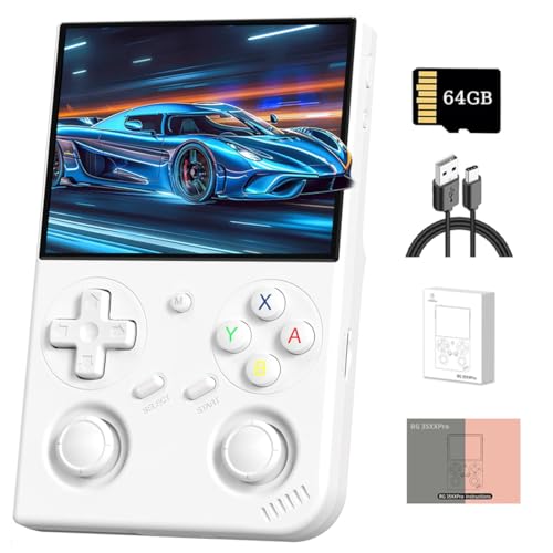 NULA RG35XX Pro Handheld Spielekonsole, mit 64G-TF-Karte Und 5000 Spiele, Tragbarer Retro Emulator mit 3,5-Zoll-IPS-Bildschirm Linux-System, Arcade Console WiFi Support Spieleplayer NULA RG35XX Pro Handheld Spielekonsole, mit 64G-TF-Karte Und 5000 Spiele, Tragbarer Retro Emulator mit 3,5-Zoll-IPS-Bildschirm Linux-System, Arcade Console WiFi Support Spieleplayer von NULA