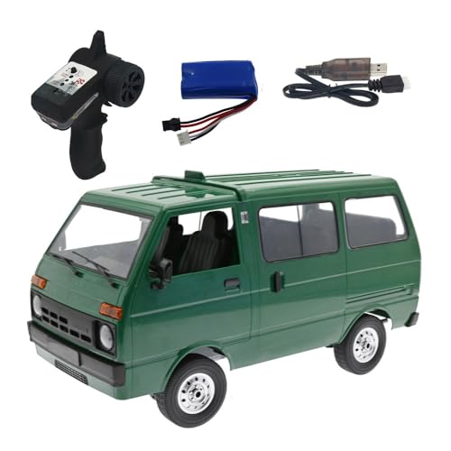 NULA WPL D42 RC Auto Van, 1/10 Maßstab 2,4G Ferngesteuertes All-Terrain 4WD RC Drift Truck mit LED-Leuchten Vollsimulation Crawler Lastwagen für Erwachsene – Grün / 1 Batterie NULA WPL D42 RC Auto Van, 1/10 Maßstab 2,4G Ferngesteuertes All-Terrain 4WD RC Drift Truck mit LED-Leuchten Vollsimulation Crawler Lastwagen für Erwachsene – Grün / 1 Batterie von NULA