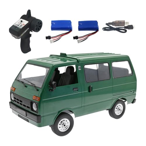 NULA WPL D42 RC Auto Van, 1/10 Maßstab 2,4G Ferngesteuertes All-Terrain 4WD RC Drift Truck mit LED-Leuchten Vollsimulation Crawler Lastwagen für Erwachsene – Grün / 2 Batterie NULA WPL D42 RC Auto Van, 1/10 Maßstab 2,4G Ferngesteuertes All-Terrain 4WD RC Drift Truck mit LED-Leuchten Vollsimulation Crawler Lastwagen für Erwachsene – Grün / 2 Batterie von NULA