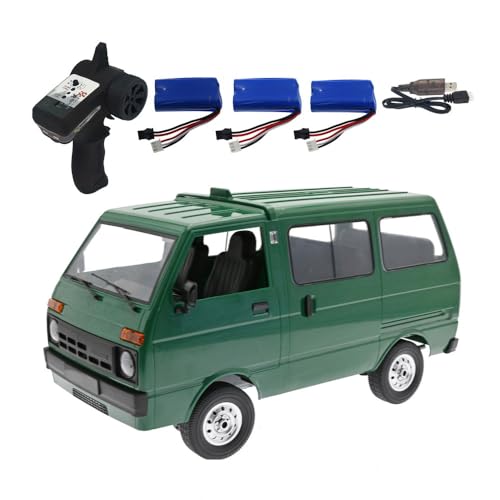 NULA WPL D42 RC Auto Van, 1/10 Maßstab 2,4G Ferngesteuertes All-Terrain 4WD RC Drift Truck mit LED-Leuchten Vollsimulation Crawler Lastwagen für Erwachsene – Grün / 4 Batterie NULA WPL D42 RC Auto Van, 1/10 Maßstab 2,4G Ferngesteuertes All-Terrain 4WD RC Drift Truck mit LED-Leuchten Vollsimulation Crawler Lastwagen für Erwachsene – Grün / 4 Batterie von NULA