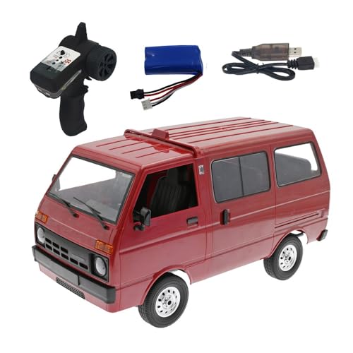 NULA WPL D42 RC Auto Van, 1/10 Maßstab 2,4G Ferngesteuertes All-Terrain 4WD RC Drift Truck mit LED-Leuchten Vollsimulation Crawler Lastwagen für Erwachsene – Rot / 1 Batterie NULA WPL D42 RC Auto Van, 1/10 Maßstab 2,4G Ferngesteuertes All-Terrain 4WD RC Drift Truck mit LED-Leuchten Vollsimulation Crawler Lastwagen für Erwachsene – Rot / 1 Batterie von NULA
