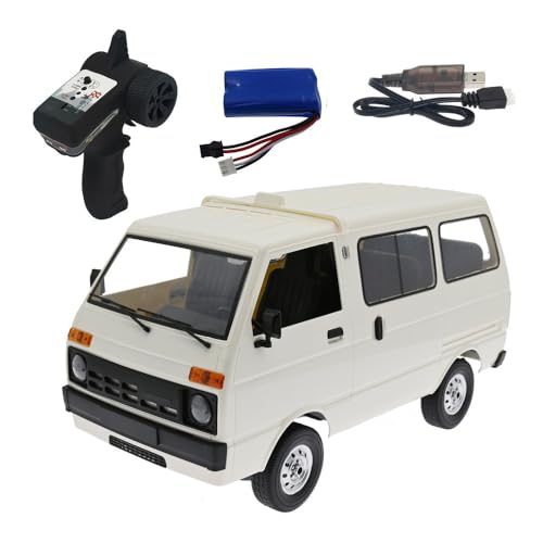 NULA WPL D42 RC Auto Van, 1/10 Maßstab 2,4G Ferngesteuertes All-Terrain 4WD RC Drift Truck mit LED-Leuchten Vollsimulation Crawler Lastwagen für Erwachsene – Weiß / 1 Batterie NULA WPL D42 RC Auto Van, 1/10 Maßstab 2,4G Ferngesteuertes All-Terrain 4WD RC Drift Truck mit LED-Leuchten Vollsimulation Crawler Lastwagen für Erwachsene – Weiß / 1 Batterie von NULA