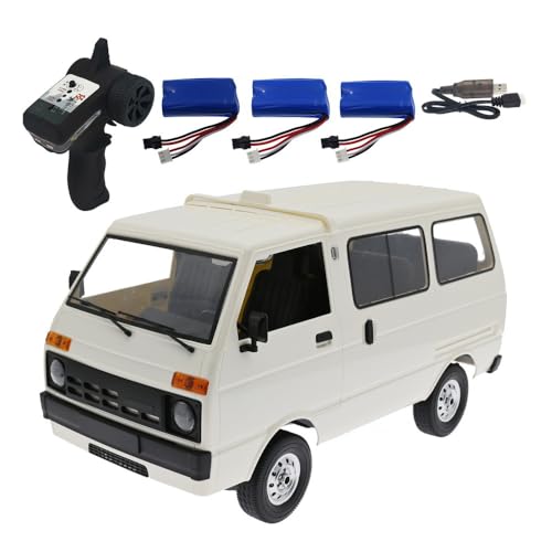 NULA WPL D42 RC Auto Van, 1/10 Maßstab 2,4G Ferngesteuertes All-Terrain 4WD RC Drift Truck mit LED-Leuchten Vollsimulation Crawler Lastwagen für Erwachsene – Weiß / 4 Batterie NULA WPL D42 RC Auto Van, 1/10 Maßstab 2,4G Ferngesteuertes All-Terrain 4WD RC Drift Truck mit LED-Leuchten Vollsimulation Crawler Lastwagen für Erwachsene – Weiß / 4 Batterie von NULA