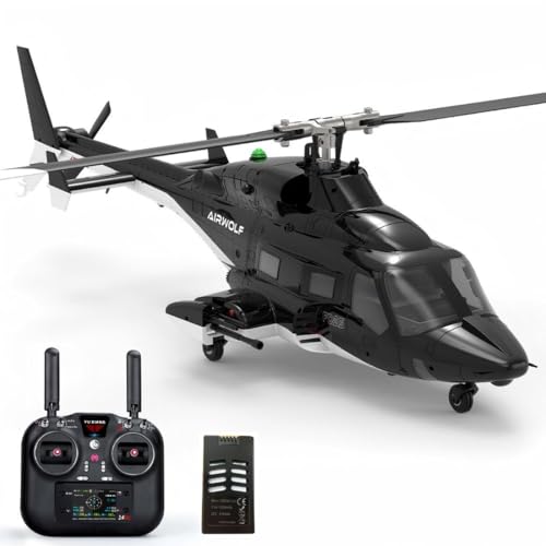 NULA YUXIANG F02S Flyingwolf RC Hubschrauber für Erwachsene, 1/36, 3D/6G 8 Kanäle Flybarless Militär Ferngesteuerter Helikopter Flugzeug mit GPSOptischer Flusspositionierung, 1 Akku NULA YUXIANG F02S Flyingwolf RC Hubschrauber für Erwachsene, 1/36, 3D/6G 8 Kanäle Flybarless Militär Ferngesteuerter Helikopter Flugzeug mit GPSOptischer Flusspositionierung, 1 Akku von NULA