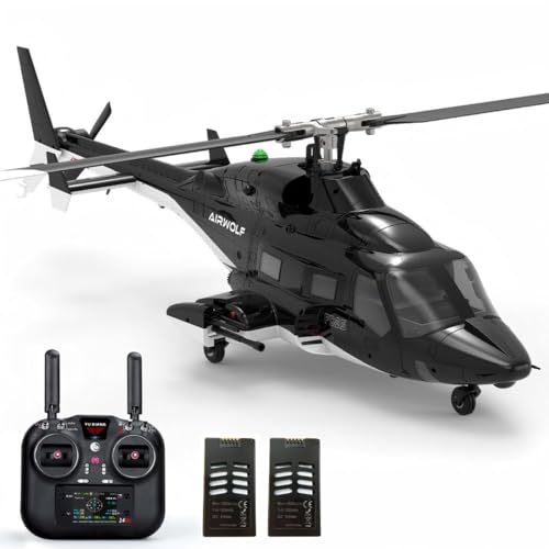 NULA YUXIANG F02S Flyingwolf RC Hubschrauber für Erwachsene, 1/36, 3D/6G 8 Kanäle Flybarless Militär Ferngesteuerter Helikopter Flugzeug mit GPSOptischer Flusspositionierung, 2 Akku NULA YUXIANG F02S Flyingwolf RC Hubschrauber für Erwachsene, 1/36, 3D/6G 8 Kanäle Flybarless Militär Ferngesteuerter Helikopter Flugzeug mit GPSOptischer Flusspositionierung, 2 Akku von NULA