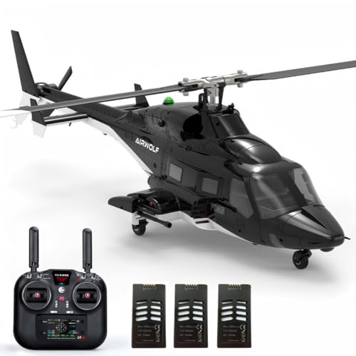 NULA YUXIANG F02S Flyingwolf RC Hubschrauber für Erwachsene, 1/36, 3D/6G 8 Kanäle Flybarless Militär Ferngesteuerter Helikopter Flugzeug mit GPSOptischer Flusspositionierung, 3 Akku NULA YUXIANG F02S Flyingwolf RC Hubschrauber für Erwachsene, 1/36, 3D/6G 8 Kanäle Flybarless Militär Ferngesteuerter Helikopter Flugzeug mit GPSOptischer Flusspositionierung, 3 Akku von NULA