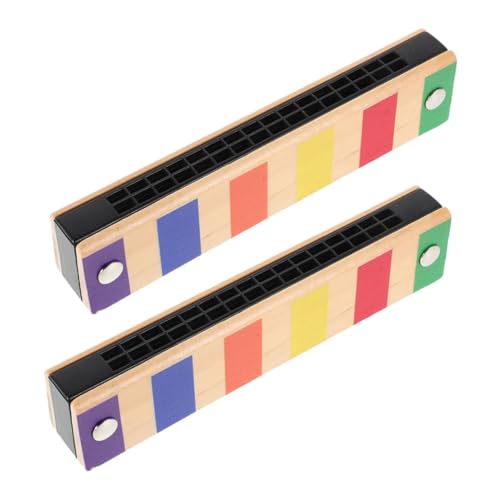 NULYLU 2 Stück Holzmusikinstrument mit Löchern für Frühe Musikbildung und Rhythmusentwicklung für Vorschulkinder und Grundschüler von NULYLU