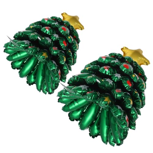 NULYLU 2 Stück Mini Weihnachtsbaum Ballons, Aufblasbarer Weihnachtsbaum, Weihnachtsfeier Zubehör, Aufblasbare Hofdekoration, Riesige Aufblasbare Ornamente, Aufblasbare NULYLU 2 Stück Mini Weihnachtsbaum Ballons, Aufblasbarer Weihnachtsbaum, Weihnachtsfeier Zubehör, Aufblasbare Hofdekoration, Riesige Aufblasbare Ornamente, Aufblasbare von NULYLU