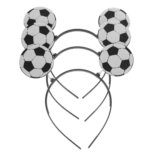 NULYLU 3 Stück Sport Stirnbänder Damen Erwachsene Leichtes Bequemes Haarband mit Lustigem Design für Festival Party Sportveranstaltungen und Kostümzubehör von NULYLU
