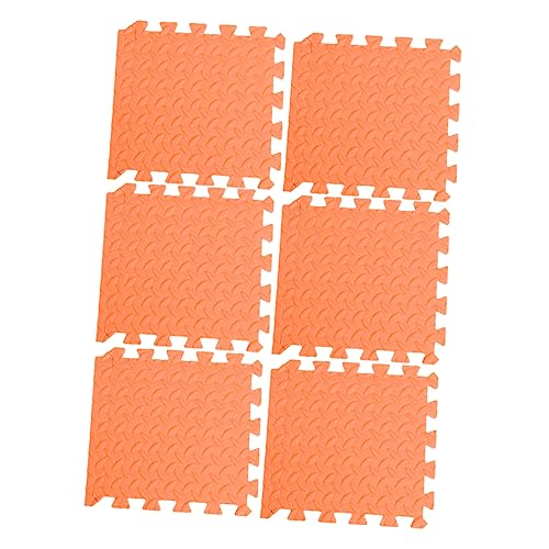 NULYLU 6 Stück Teiliges Eva Puzzle Mat mit Blattstruktur Interlocking Bodenfliesen für Orangefarbene Spielmatte für Sichere und Kreative Spielumgebungen NULYLU 6 Stück Teiliges Eva Puzzle Mat mit Blattstruktur Interlocking Bodenfliesen für Orangefarbene Spielmatte für Sichere und Kreative Spielumgebungen von NULYLU