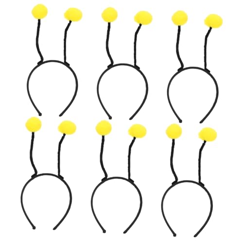 NULYLU 6 Stück Teiliges Stirnband mit Lebensechten Tier motiv pompoms Weiche Haarbänder für Vielseitig für Karneval Party Fasching und Alltagsgebrauch Geeignet von NULYLU