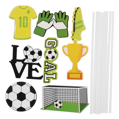NULYLU 40stücke Fußball- Cupcake Topper Torten-dekoration Für Fußballfeiern Sport- Muffin-deko Für Geburtstagsfeiern Shower Einfache Handhabung Und Transport NULYLU 40stücke Fußball- Cupcake Topper Torten-dekoration Für Fußballfeiern Sport- Muffin-deko Für Geburtstagsfeiern Shower Einfache Handhabung Und Transport von NULYLU