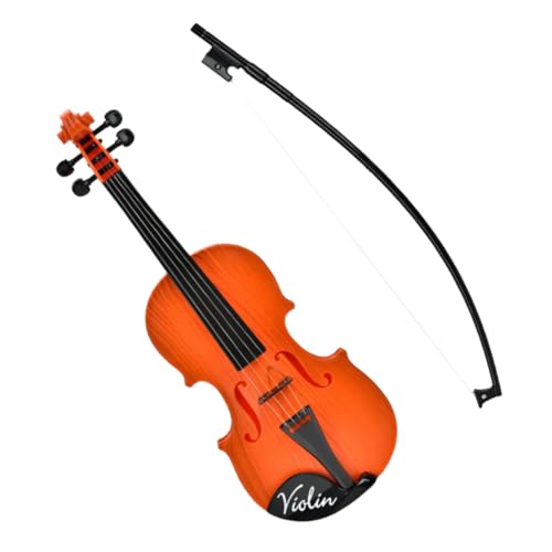 NULYLU Geigenspielzeug Kleine Simulierte Geige Instrumentenhaken Geigen Geigen Anfänger Musik Miniatur Realistisches Geigenspielzeug Geige Kunststoff Schokolade von NULYLU