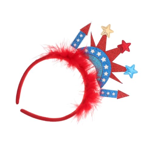 NULYLU Patriotisches Kopfband mit Krone Unabhängigkeitstag Haaraccessoire für Rote Weiße und Blaue Farben Parade Dekoration für Festlichkeiten NULYLU Patriotisches Kopfband mit Krone Unabhängigkeitstag Haaraccessoire für Rote Weiße und Blaue Farben Parade Dekoration für Festlichkeiten von NULYLU
