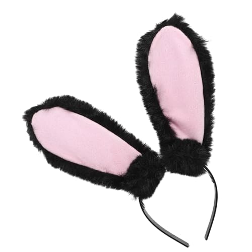 NULYLU Plüsch Hasenohren Stirnband Leichtes Bunny Cosplay Haarreif Tierhaarreif für Karneval Ostern Partys Mädchen Damen von NULYLU